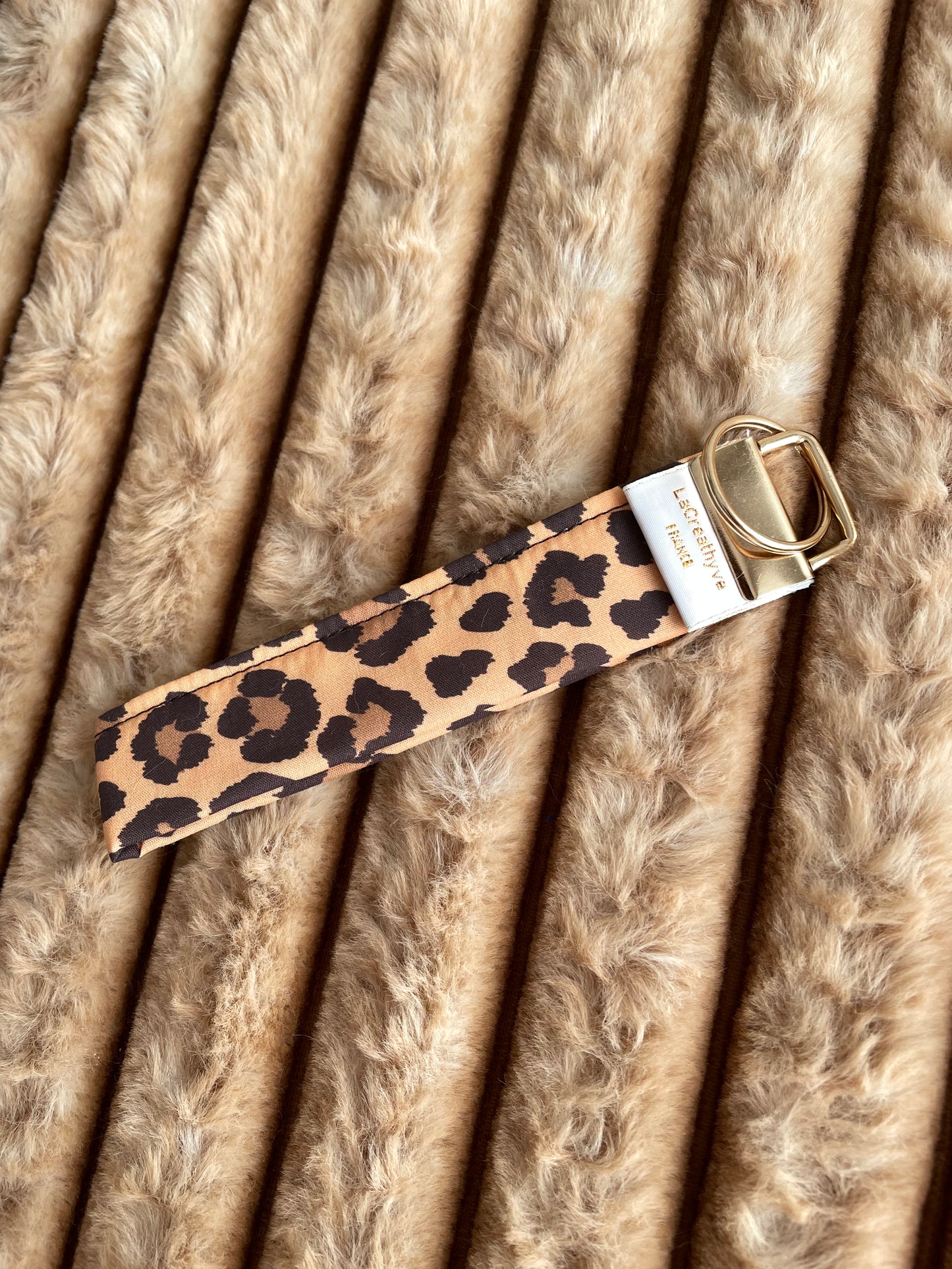 🍫🐆 Fauve Intense - Accessoires en bouclette chocolat & doublure léopard