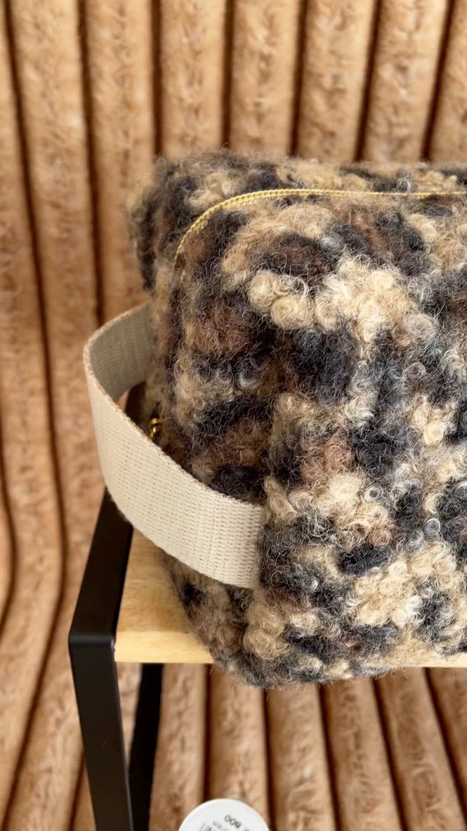🐆 Léopard Cocon - Accessoires en bouclette léopard faits main