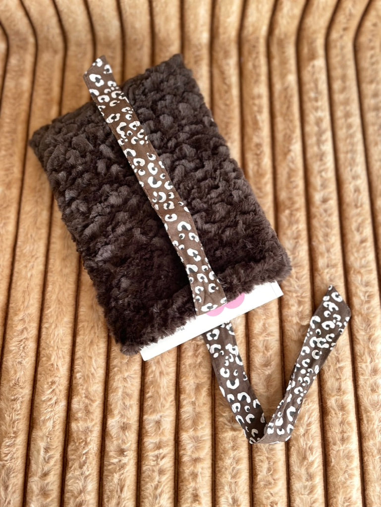 🤎🐆 Instinct Doux - Accessoires en fausse fourrure & doublure léopard fait main