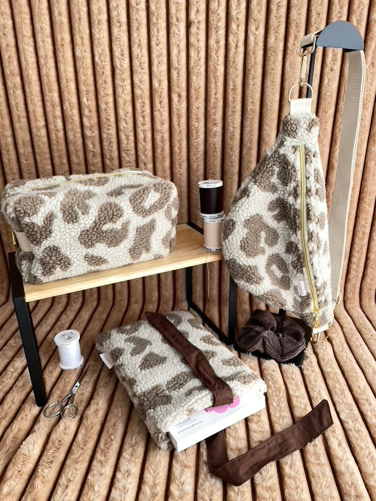 🐆 Sauvage Douce — Accessoires léopard en bouclette faits main